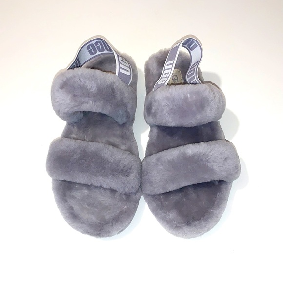 NWOT Ugg Women’s Oh Yeah Slipper Soft Amethyst Gray Size 9 - Picture 10 of 13